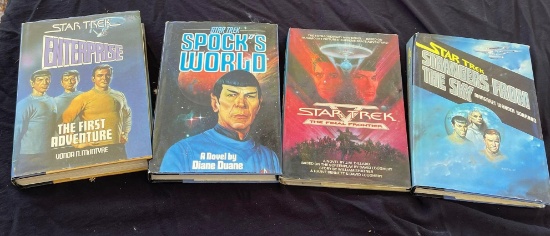 (4) STAR TREK NOVELS BOOKS