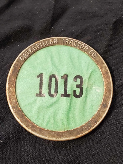 Vintage Employee Badge Pin - #1013 CATERPILLAR TRACTOR COMPANY