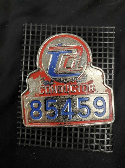 Vintage Badge Pin - #85459 TA Conductor