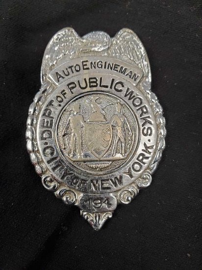 Vintage Badge - #194 City of New York Public Works
