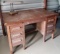 VINTAGE 7 DRAWER WOODEN DESK