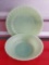 (2) FIRE KING JADEITE BOWL AND PLATE