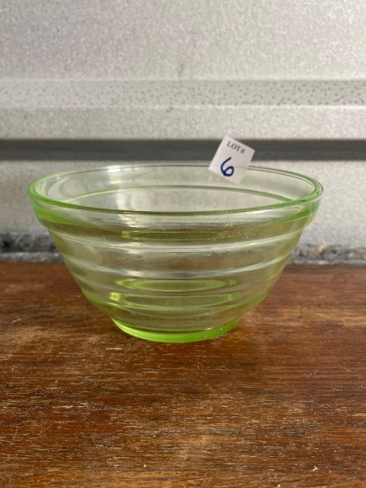 Vintage Uranium Glass Bowl