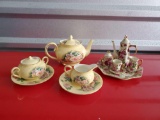 (2) TEA SERVING SETS including mini and Roses