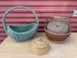 Grouping of 3 nice baskets, including Sweetgrass,