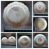 (6) ANTIQUE AND VINTAGE CHINA/DISH WEAR INCLUDING TWO HOMER LAUGHLIN VIRGINIA ROSE, EDWIN M KNOWLES,