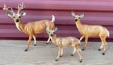 Vintage Breyer Whitetail Deer Doe, Buck and Fawn
