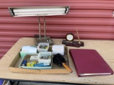 VINTAGE OFFICE SUPPLIES INCLUDING COSMO DESK LAMP