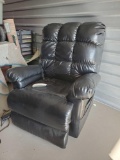 PRIDE BLACK FAUX LEATHER LIFT CHAIR