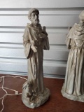 1 of a pair, 2 ft. Saint Francis of Assisi Resin garden statue