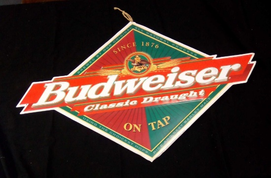Anheuser Busch Budweiser classic Draft Bar/Pub Aluminum Sign