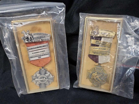 PAIR OF VINTAGE WYOMING RIFLE ASSOCIATION MEDALS, 1963
