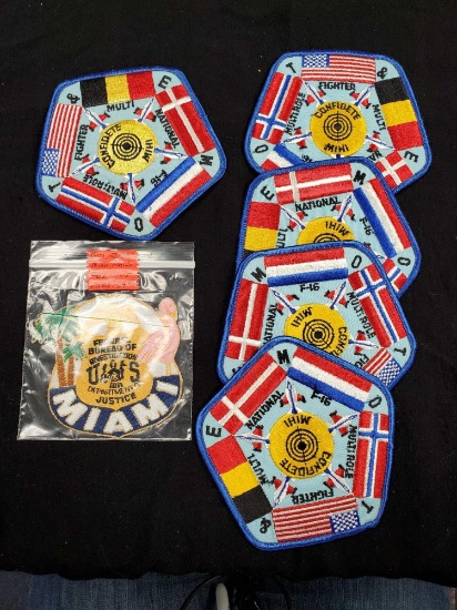 VINTAGE COLLECTIBLE PATCHES-FBI, and F-16 FIGHTER