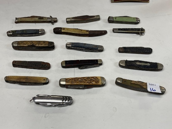 LARGE GROUP OF VINTAGE POCKET KNIVES, VARYING CONDITIONS