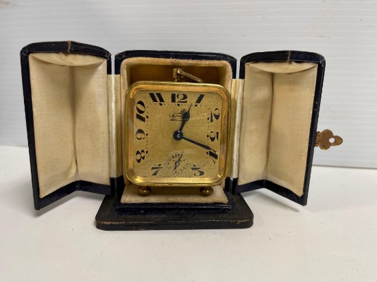 Duverdrey & Bloquel French Carriage Clock Original Leather Case