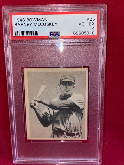 1948 Bowman Barney McCoskey #25 PSA 4