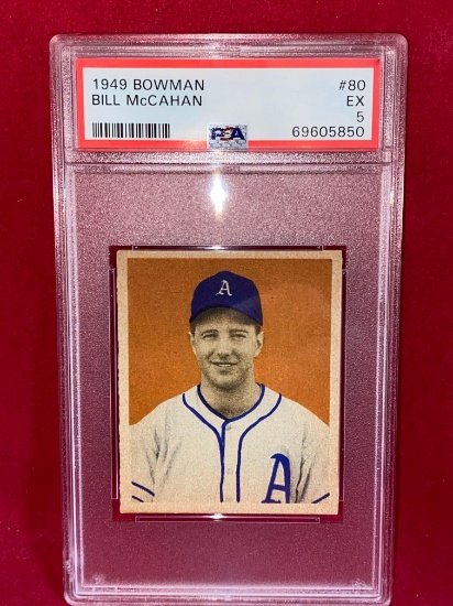 1949 Bowman Bill McCahan #80 PSA 5 EX