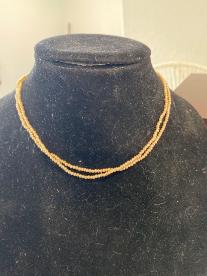 Vintage Marvella double strand fine Pearl necklace