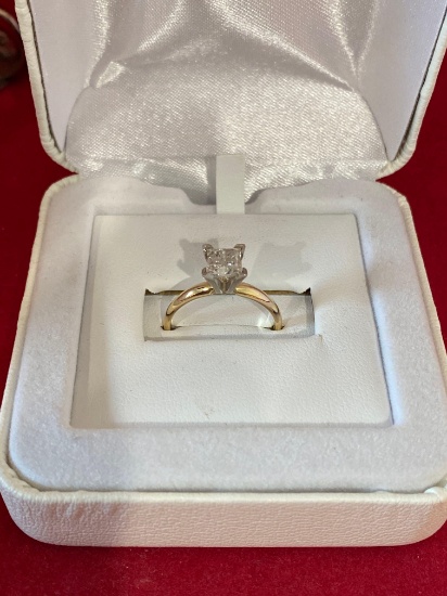 14k gold Diamond Solitaire ring