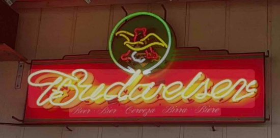 Vintage Budweiser Neon Sign