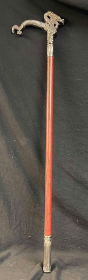 Chinese dragon Adorned Dagger/sword walking cane.