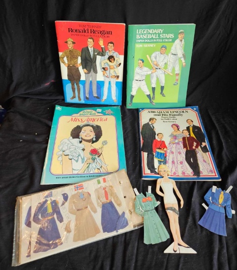 VINTAGE PAPER DOLL BOOKS, MOST BY TOM TIERNEY
