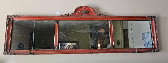 ANTIQUE? 3 PANEL OVER THE MANTLE MIRROR