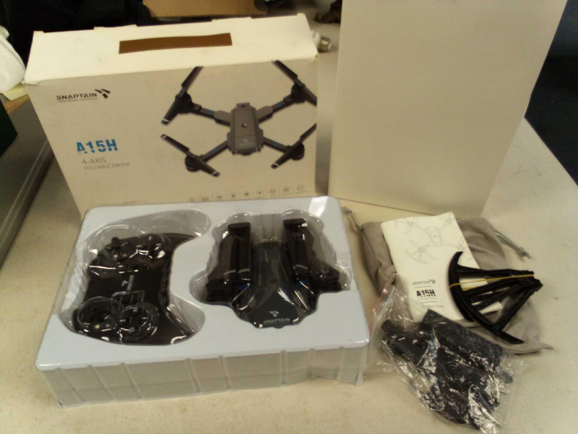 SNAPTAIN A15H 4 AXIS FOLDABLE DRONE Proxibid