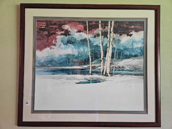 Michael Atkinson "Emerald Lake" Lt. Ed. Hand signed Print, Western / Southwestern Art