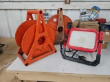 CRAFTSMAN WORKLIGHT, AND 2 CORD SPOOLS