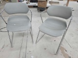 Pair of matching office chairs