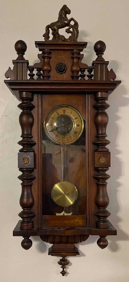 Stunning Antique Victorian Wooden Wall Regulator Clock early 1900s?