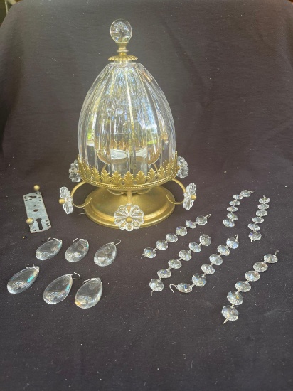 Ornate Crystal lamp fixture