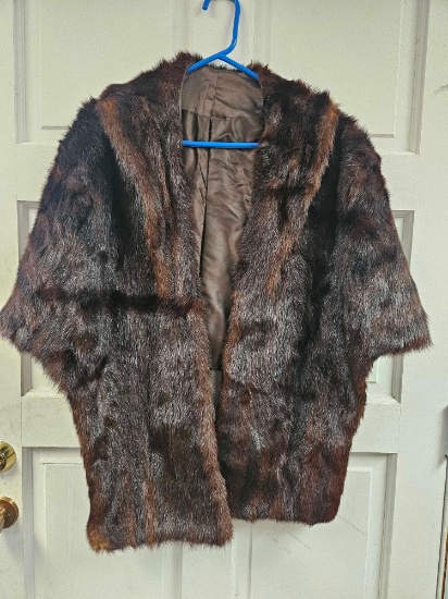 Vintage Fur Shoulder Cape