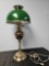 Vintage Tall Brass Metal shade Table lamp