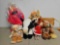 Vintage Plush Grouping including Sing with Me Elmo, TY, cows