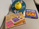 Vintage games, including Pogo ball, Jeopardy, Readers Digest computer.