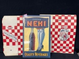 Vintage NEHI BEVERAGES Signage, Yankee Girl Soap Boxes