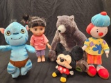 DISNEY PLUSHES including monsters inc, Jungle Book, Mickey