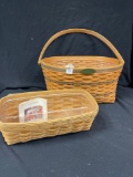 Vintage Longaberger Baskets, with plastic liners