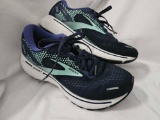 Brooks Womens Ghost 14 Blue Running Shoes Sneakers Size 7.5 D