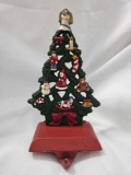 Vintage Cast Iron Christmas Tree Stocking Holder Hanger
