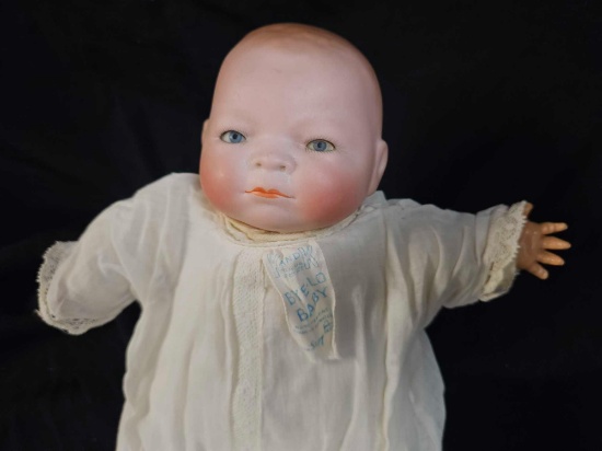 Rare 10" Bisque 1922 BYE-LO BABY Grace S Putnam Germany K AND K Tag