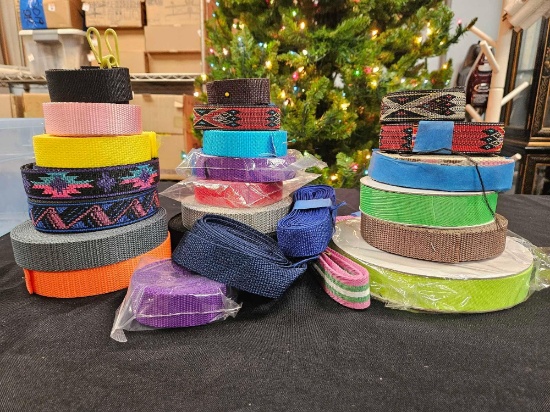 GREAT COLLECTION OF CRAFT heavy duty STRAPPING, NEW
