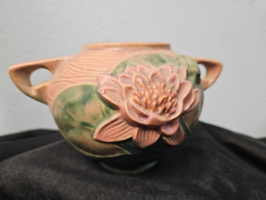 Vintage Roseville Pottery Double Handle Vase