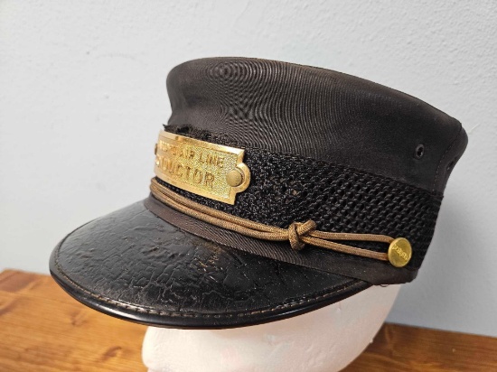 Vintage SEABOARD AIR LINE Railroad Conductor Hat,with Brass