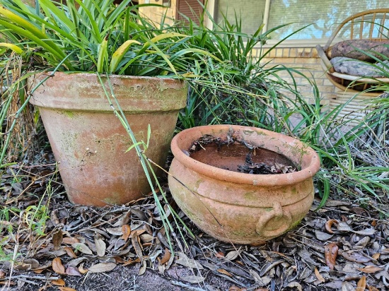 Two Terra Cotta planters