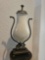 Very Nice, Large Ceramic Urn Compote with Metal Accents