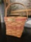 Longaberger Christmas Collection 1988 Hand Woven Poinsetta Basket