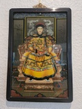 1 of 2 Beautiful Vintage Chinese REVERSE Paintings, Framed.